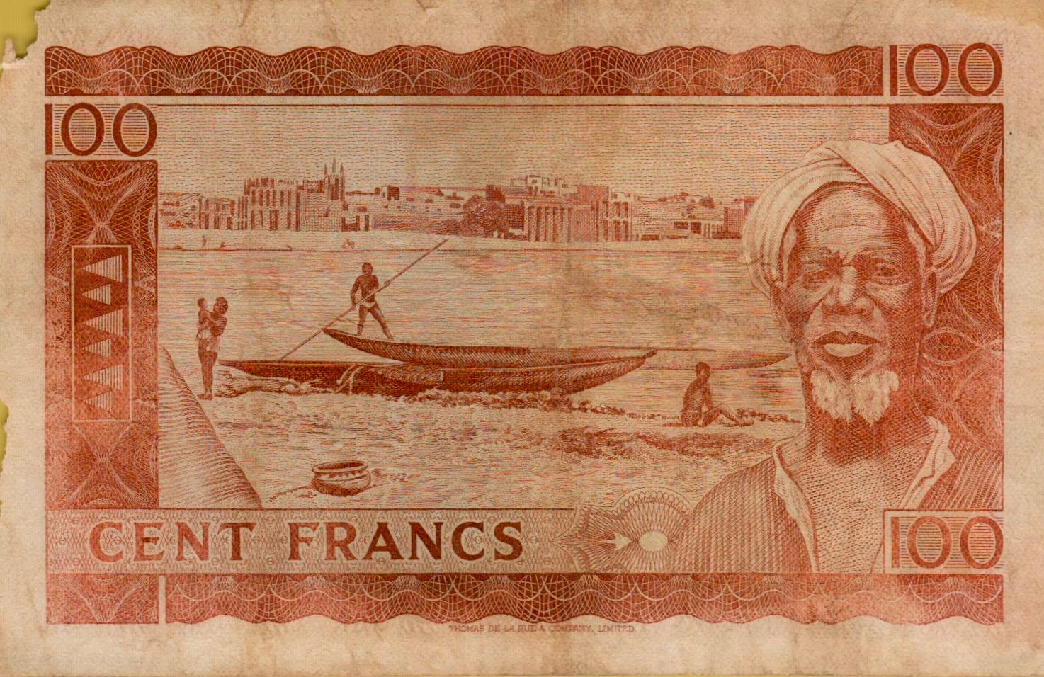 Mali 100 1960 VF P-7/b <b>[7 DIGIT]</b>